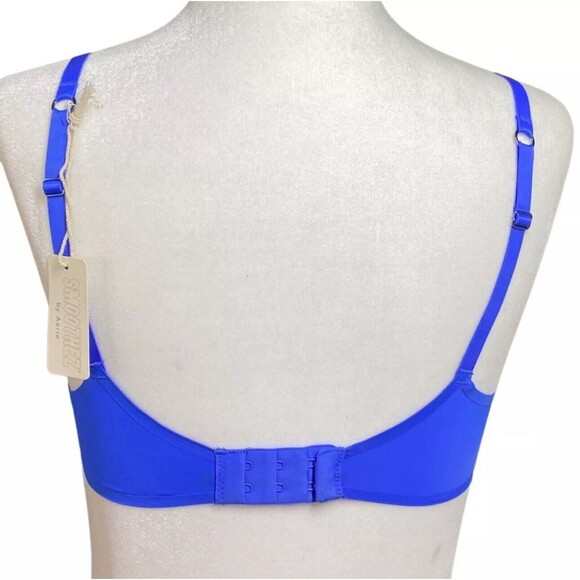 Aerie Smoothez Royal Blue Unlined Underwire Full Coverage Bra Size 34B NWT - Picture 3 of 3